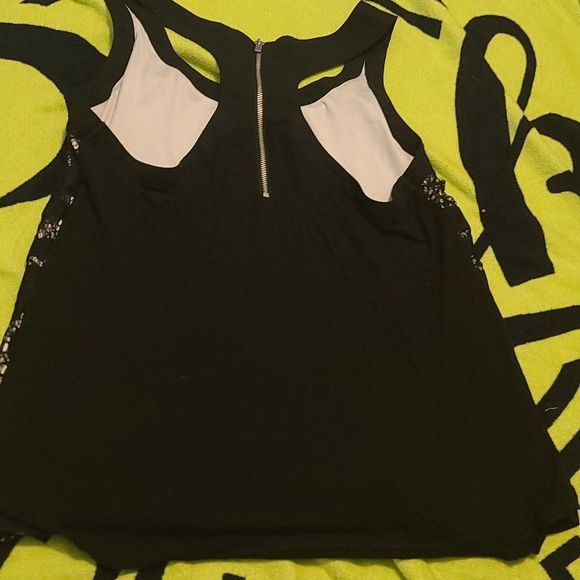 Express Black and white lace top - Picture 2 of 2